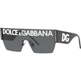 Dolce & Gabbana DG2233 Sunglasses Black/Violet Dark Grey Gradient Lenses