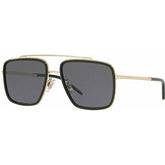 Dolce & Gabbana DG2220 Sunglasses Black and Gold/Grey Polarised Lenses