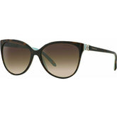 Tiffany & Co. TF4089B Sunglasses Havana and Blue/Brown Gradient Lenses