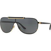 Versace VE2140 Sunglasses Gold/Grey Lenses