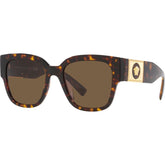 Versace VE4437U Sunglasses Havana/Dark Brown Lenses