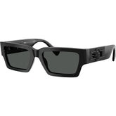 Versace VE4459 Sunglasses Black/Dark Grey Lenses