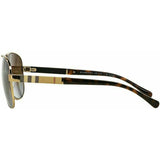 Burberry BE3080 Sunglasses Light Gold/Brown Gradient Polarised Lenses