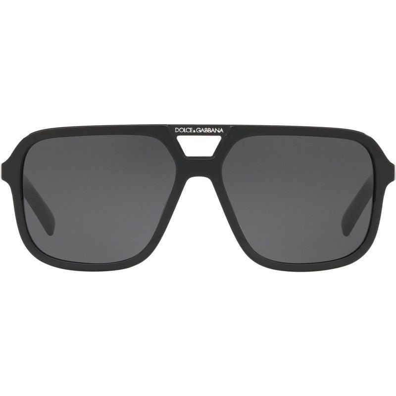 Dolce & Gabbana DG4354 Sunglasses Black/Dark Grey Lenses