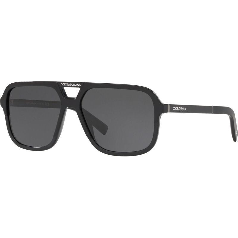 Dolce & Gabbana DG4354 Sunglasses Black/Dark Grey Lenses