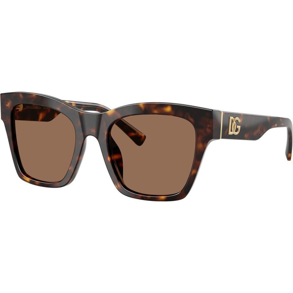 Dolce & Gabbana DG4512 Sunglasses Havana/Dark Brown Lenses