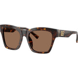 Dolce & Gabbana DG4512 Sunglasses Havana/Dark Brown Lenses
