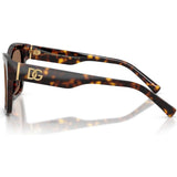 Dolce & Gabbana DG4512 Sunglasses Havana/Dark Brown Lenses
