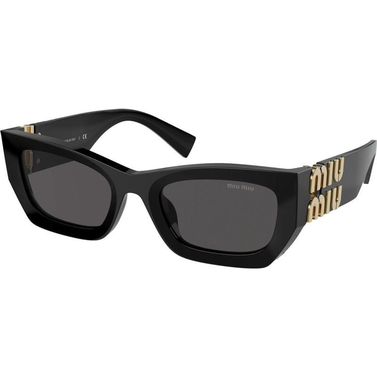 Miu Miu 09WS Sunglasses Black/Dark Grey Lenses
