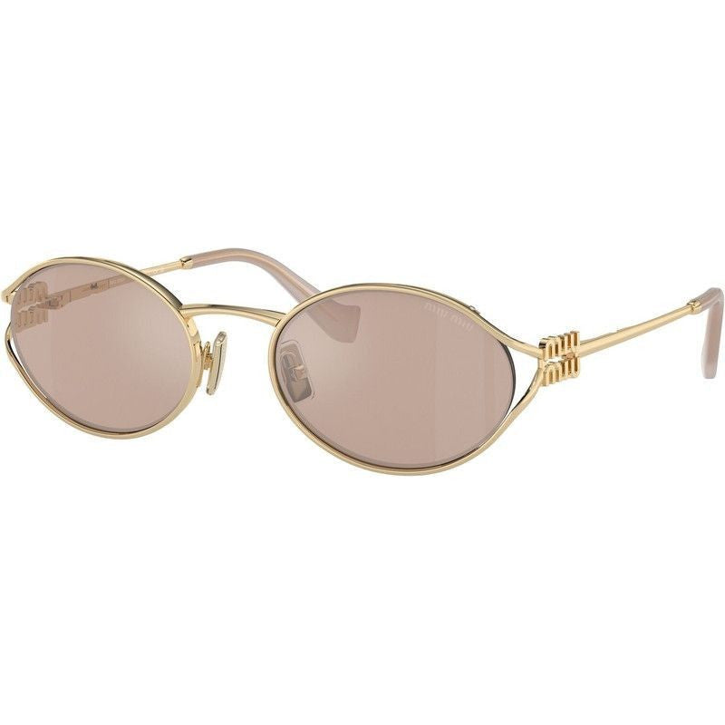 Miu Miu MU52YS Sunglasses Pale Gold/Pink Gold Lenses