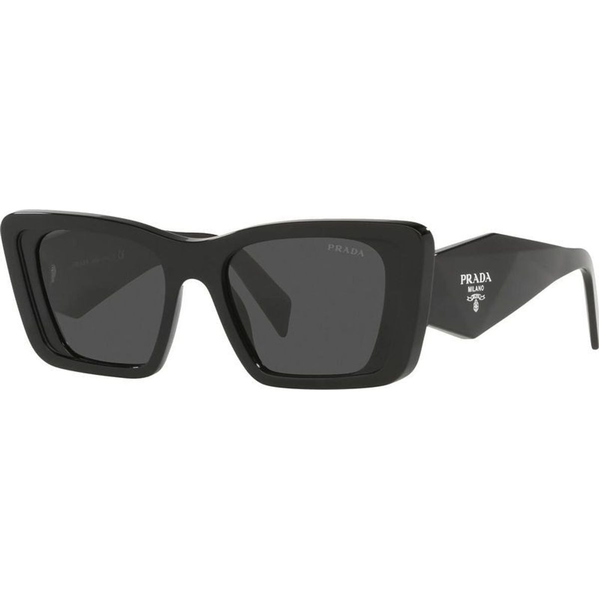 Prada PR08YSF Sunglasses Black/Dark Grey Lenses