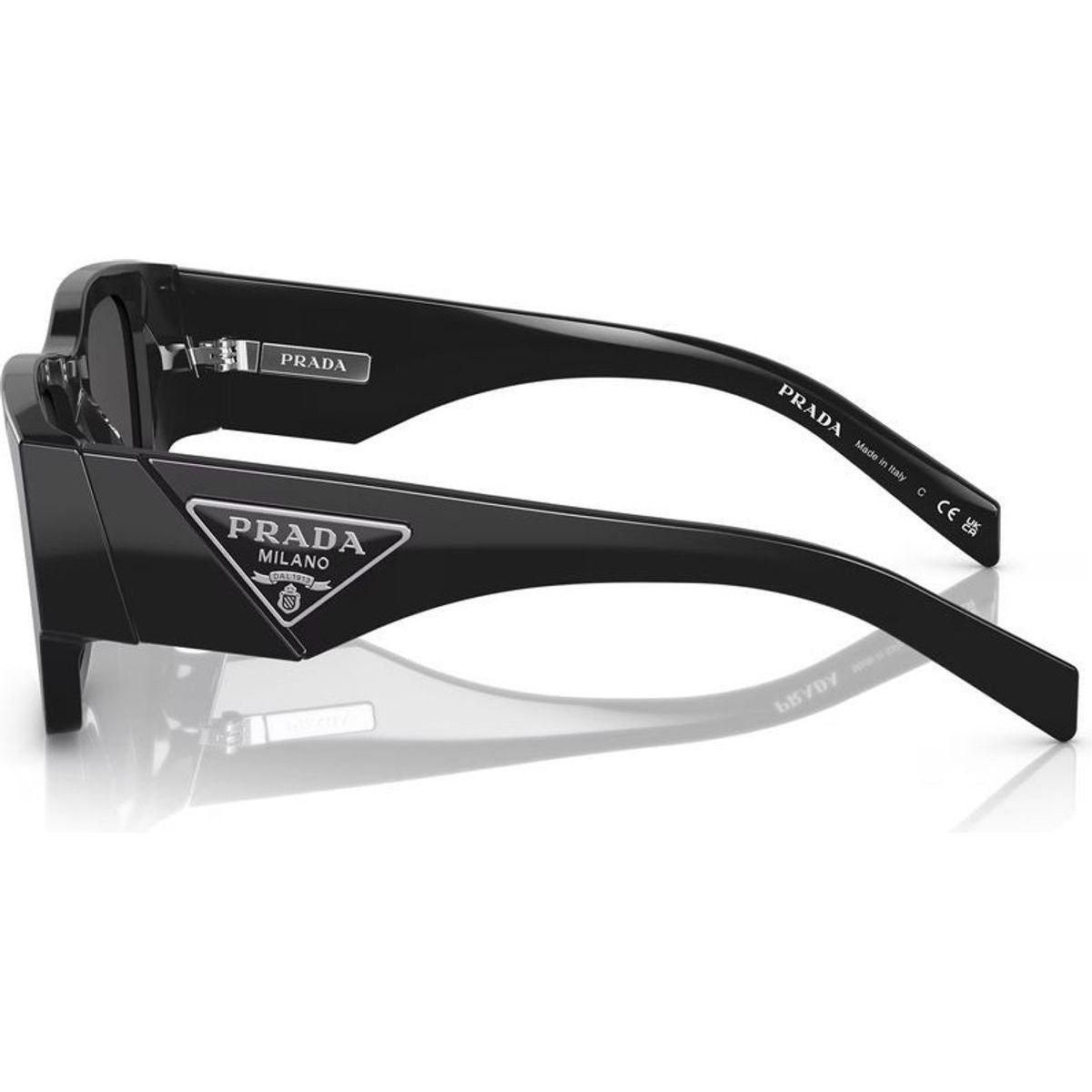 Prada PR10ZS Sunglasses Black/Dark Grey Lenses