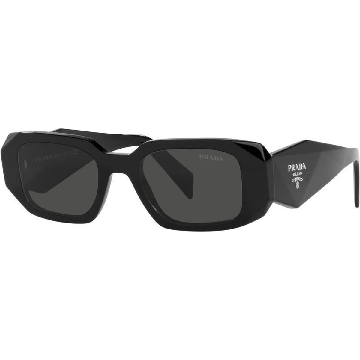 Prada PR17WS Sunglasses Black/Dark Grey Lenses