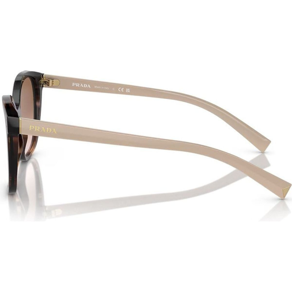Prada PR22ZS Sunglasses Caramel Tortoise/Brown Gradient Lenses