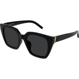 Saint Laurent SLM143F 001 Sunglasses Black/Black Lenses