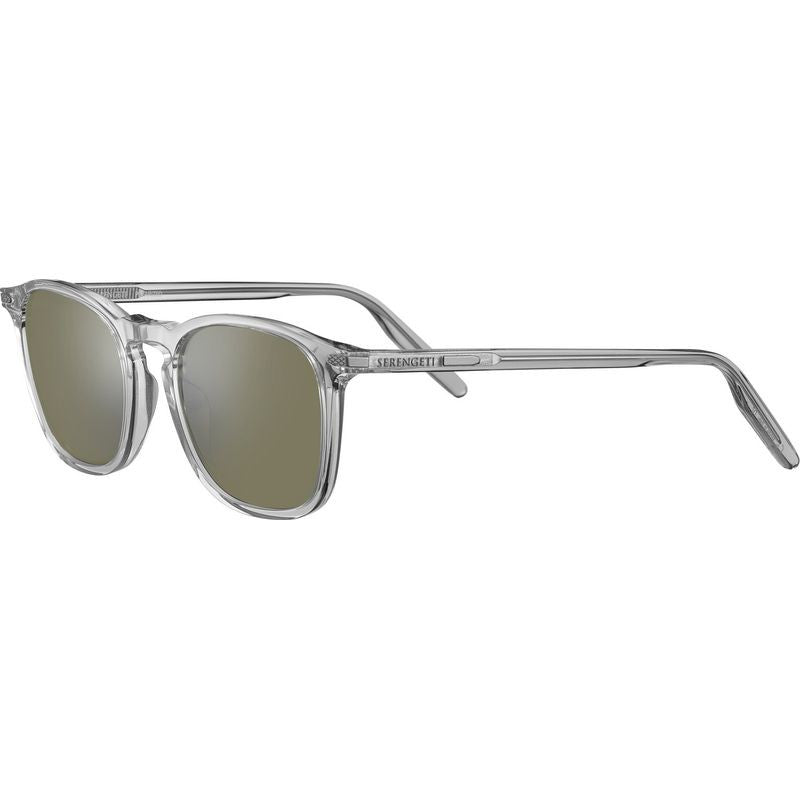 Serengeti Delio Sunglasses Shiny Crystal/555nm Photochromic Polarised Glass Lenses
