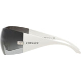 Versace VE2054 Sunglasses White/Grey Gradient Lenses